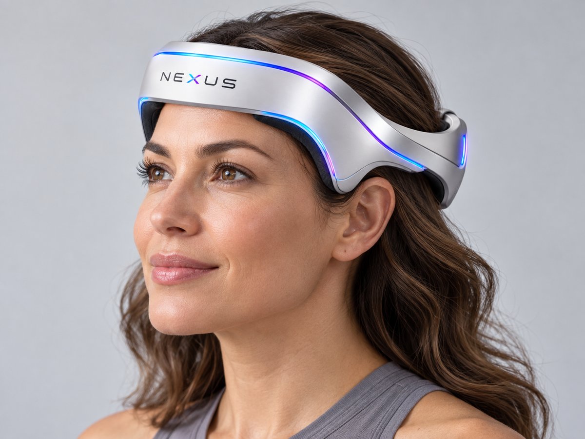NEXUS headset worn during an active training session